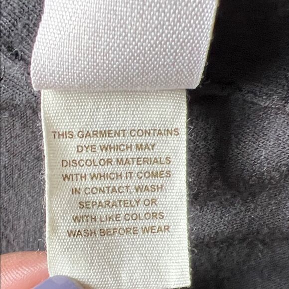 NWOT Free People Front Draped Coated Denim Moto Jacket Black size 2 - Picture 10 of 14